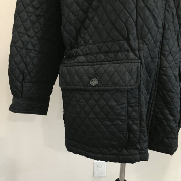 EXPRESS Black Quilted Dolman Sleeve Elbow Patch Jacket - Picture 7 of 15